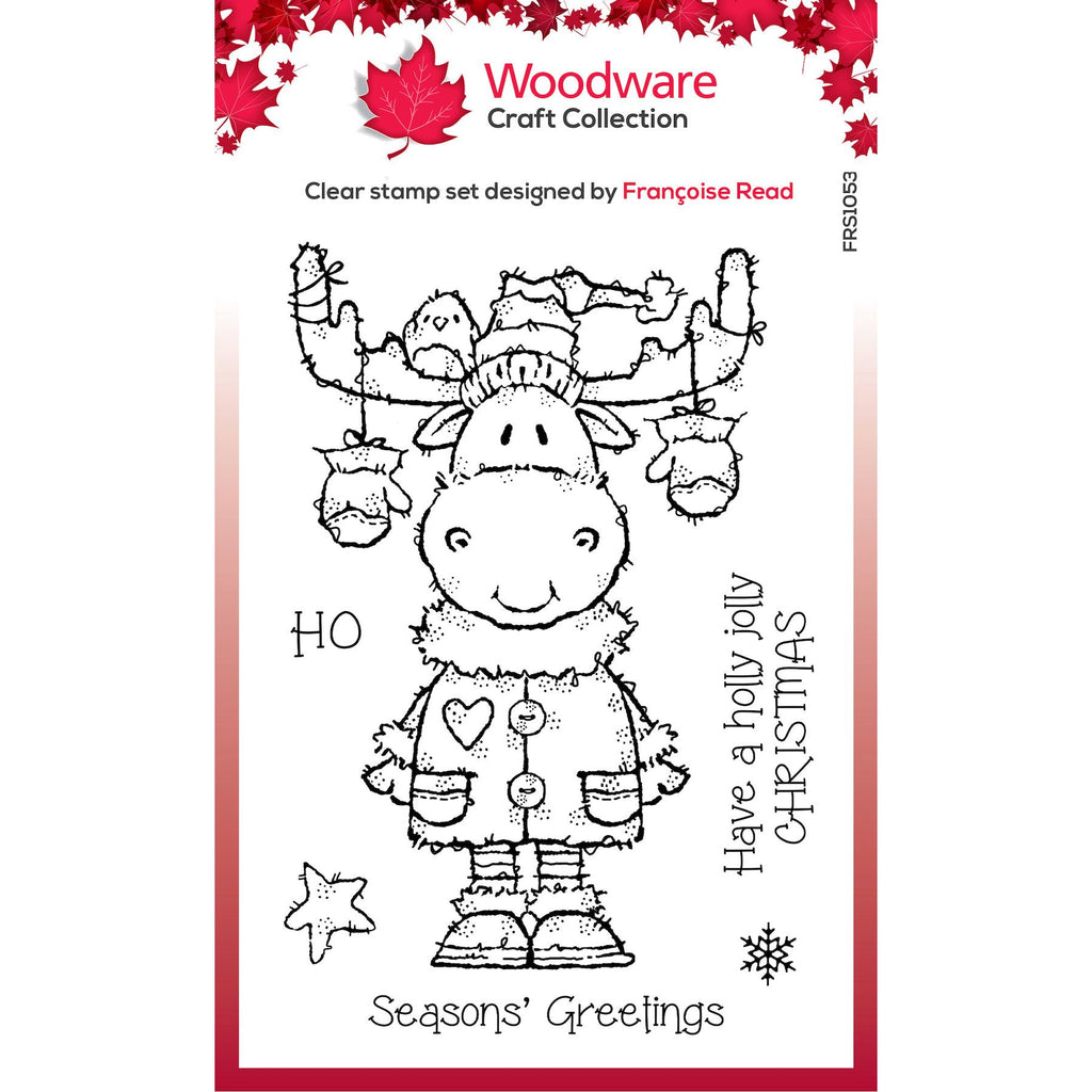 Woodware Craft Collection Maurice Moose Clear Stamps frs1053