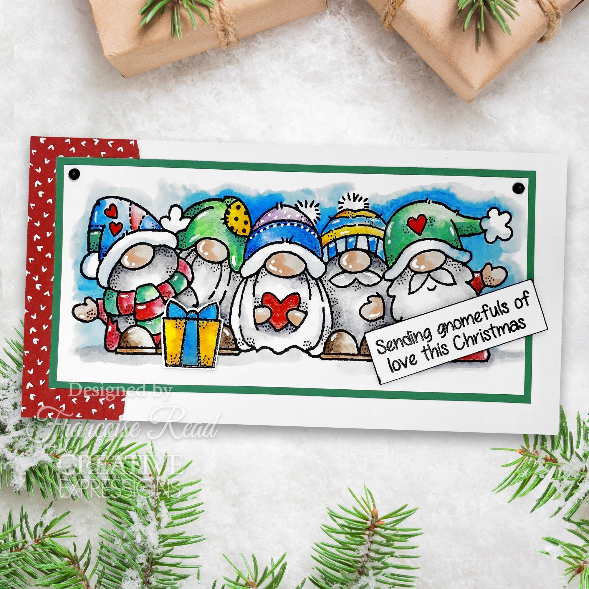 Woodware Craft - Clear Stamp - Christmas Old Labels