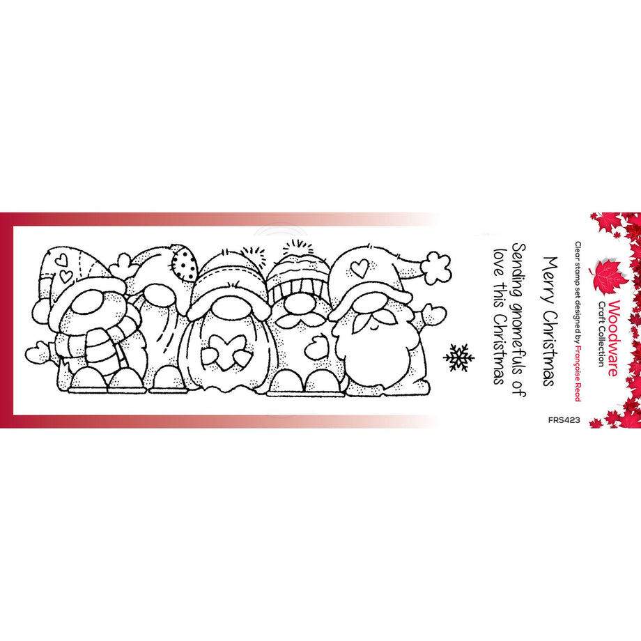 Woodware 4x6 Clear Stamps: Christmas Old Labels (FRS1018)