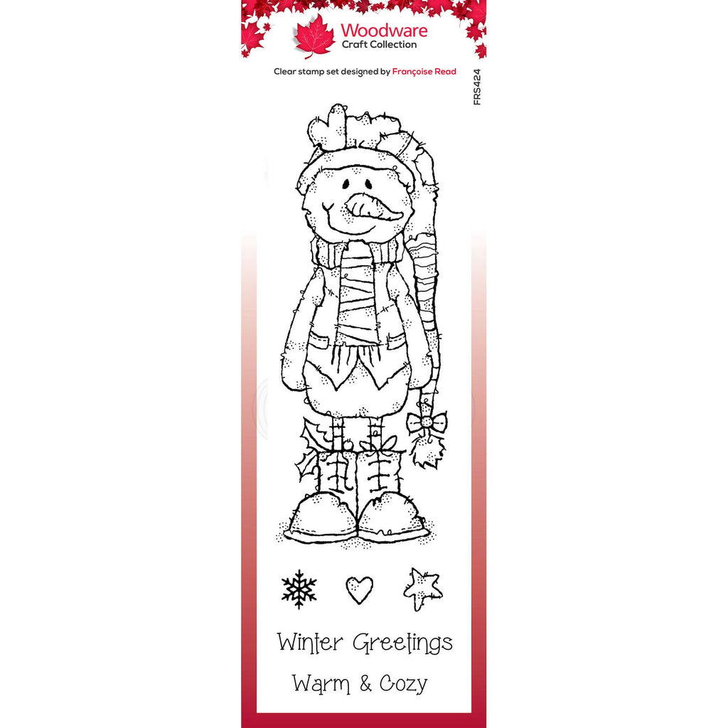 Woodware Craft Collection Winter Boots Clear Stamps frs424