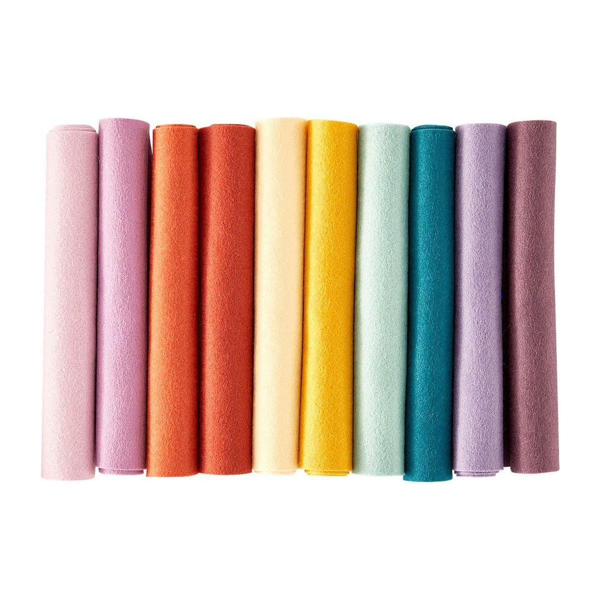 Wool felt,100% Wool Felt Sheets ,3 mm Wool Felt sheets ,9 Sheets of 20