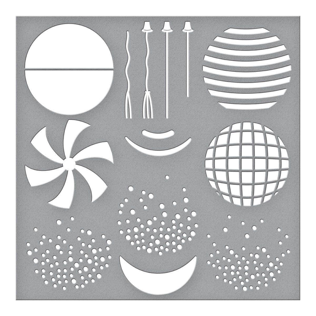 STN-060 Spellbinders Balloon Bouquet Designs Stencil