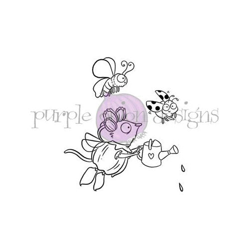 Purple Onion Designs Fairy Mouse And Friends Unmounted Cling Stamp pod5019