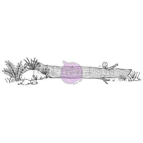 Purple Onion Designs Fallen Log Unmounted Cling Stamp pod1385