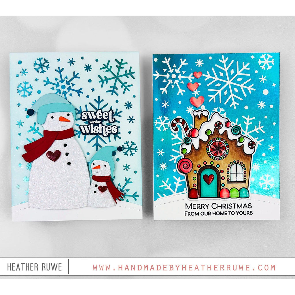 Simon Says Stamp Falling Snowflakes Foil Transfer Cards 1019sf Festive Fun Holiday Card | color-code:ALT03