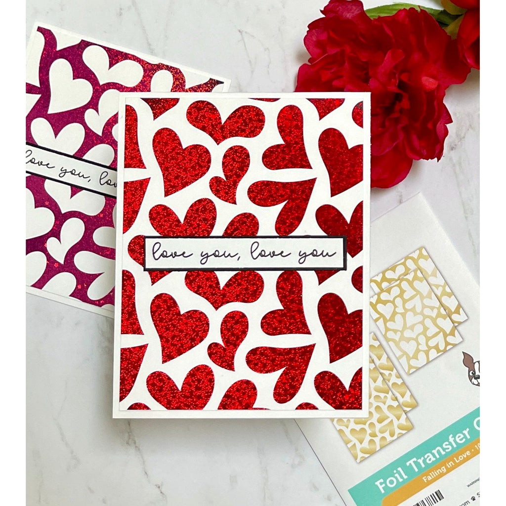 Simon Says Stamp Falling in Love Foil Transfer Cards 1020sf To Love Love Cards | color-code:ALT05