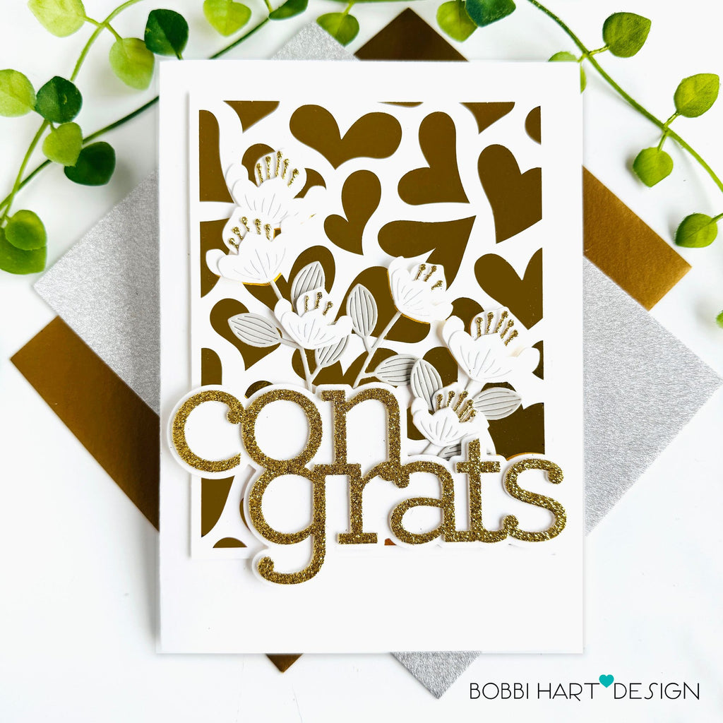 Simon Says Stamp Falling in Love Foil Transfer Cards 1020sf To Love Congrats Card | color-code:ALT03