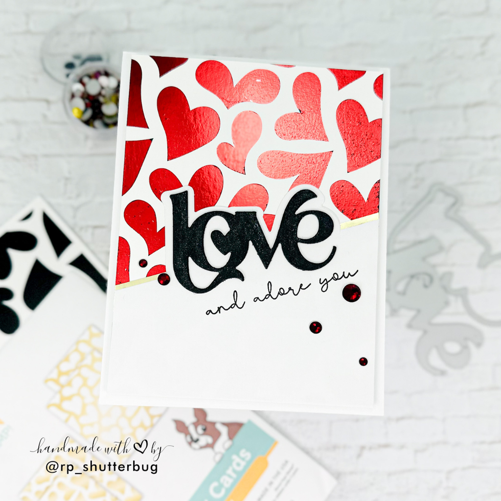 Simon Says Stamp Falling in Love Foil Transfer Cards 1020sf To Love Love You Card