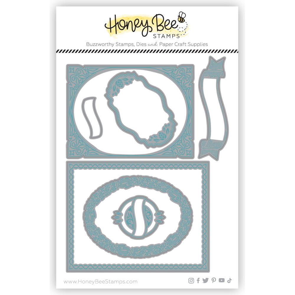 Honey Bee Fancy Fall Layering Frames Dies hbds-fanflf metal dies