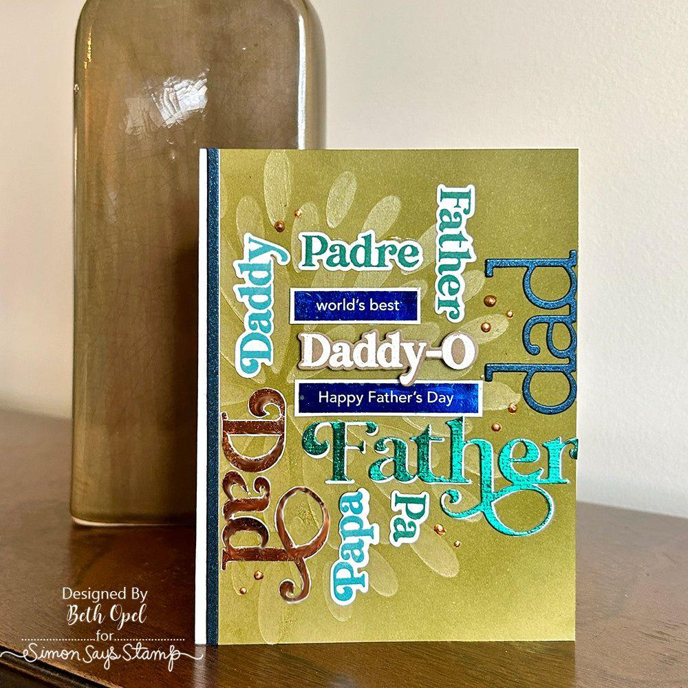 Simon Says Stamp Fancy Father Wafer Dies 1083sdc Celebrate Father's Day Card