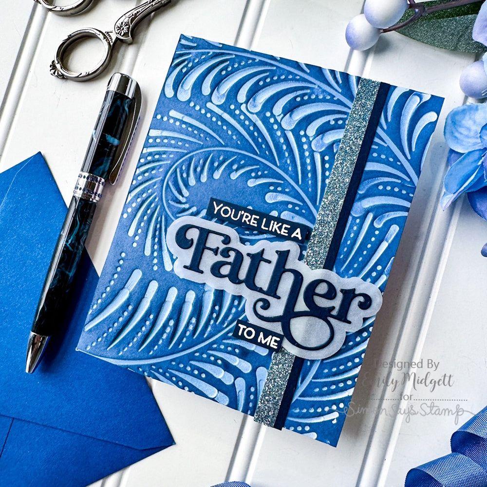 Simon Says Stamp Fancy Father Wafer Dies 1083sdc Celebrate Father's Day Card | color-code:ALT01