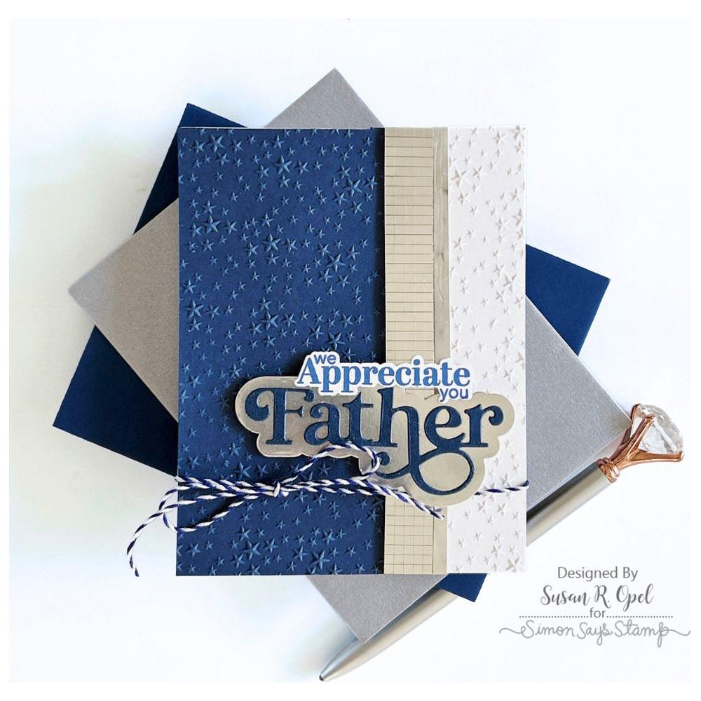 Simon Says Stamp Fancy Father Wafer Dies 1083sdc Celebrate Father's Day Card