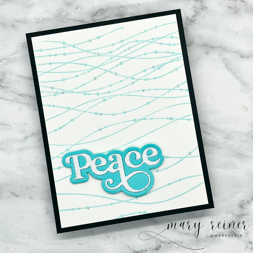 Simon Says Stamp Fancy Peace Wafer Dies 1179sdc Sweet Wishes Peace Card | color-code:ALT02