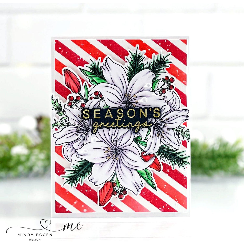 Simon Says Stamp Festive Bouquets Wafer Dies sssd112975c All The Joy Christmas Card | color-code:ALT05