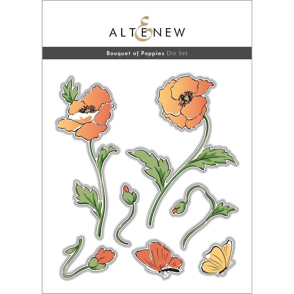 Altenew Bouquet of Poppies Dies alt10032