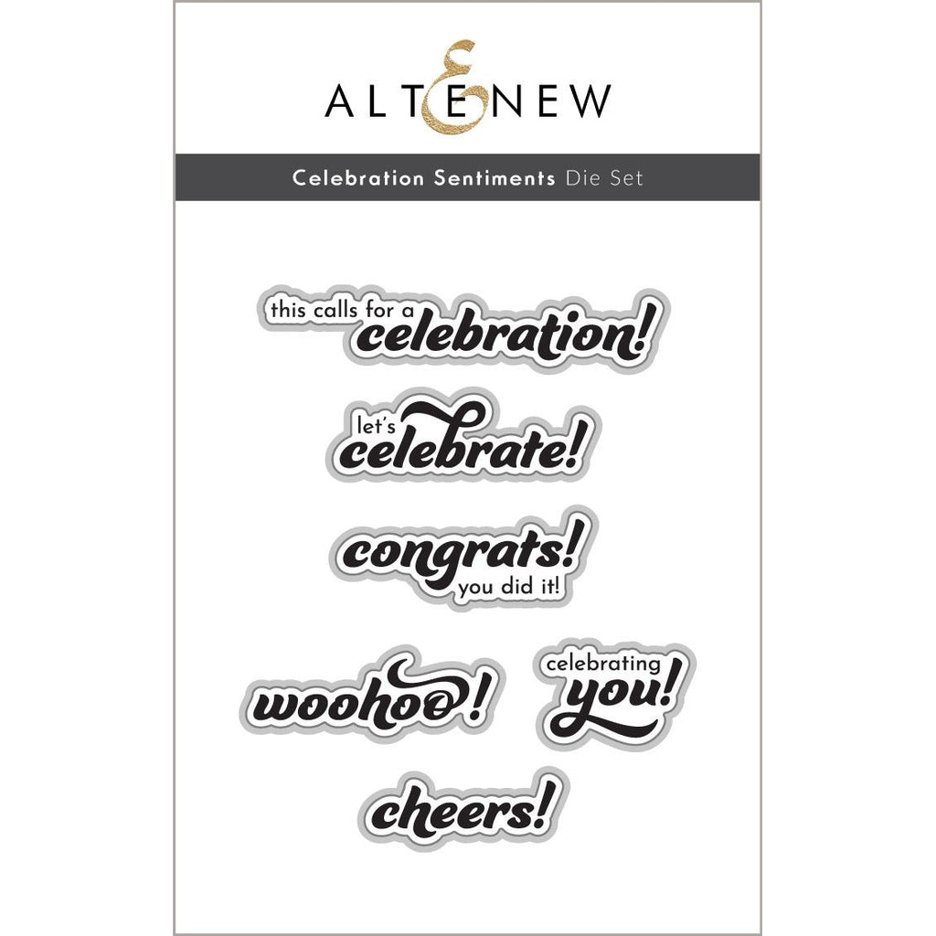 Altenew Celebration Sentiments Dies alt10035