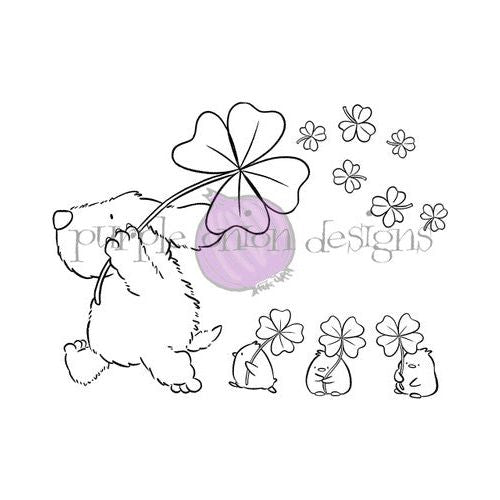 Purple Onion Designs Flappy's Lucky Day Cling Stamp pod5018