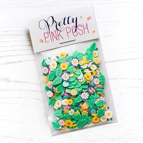 Pretty Pink Posh Flower Garden Mix Clay Confetti