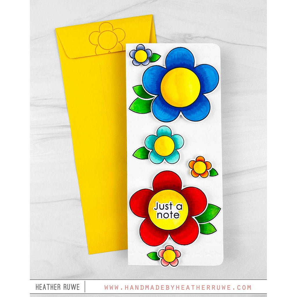 Simon Says Stamp Flower Power Wafer Dies 1014sdc Celebrate Just a Note Card | color-code:ALT06