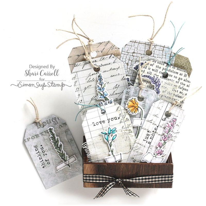 Simon Says Stamp Tim Holtz Forgotten Garden Bundle setfg24 Tag Set | color-code:ALT02