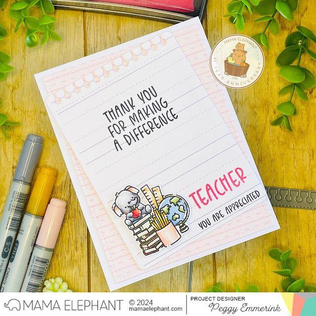 Mama Elephant Work Of Heart Clear Stamps teacher