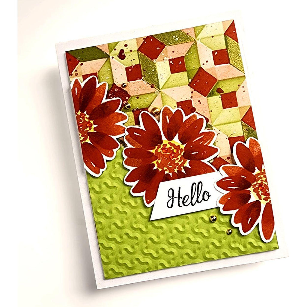 Simon Says Stamps And Dies Fresh Air Fall Flowers set686ff Season Of Wonder Hello Card