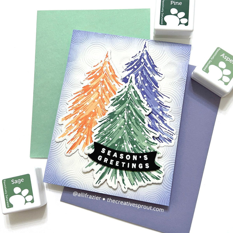 Doodlebug Design Inc Blog: Quick & Easy Washi Tape Christmas Tree Cards