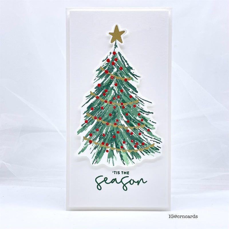 Simon Says Stamps And Dies Fresh Air Holiday Tree set687fh Season Of Wonder Christmas Card