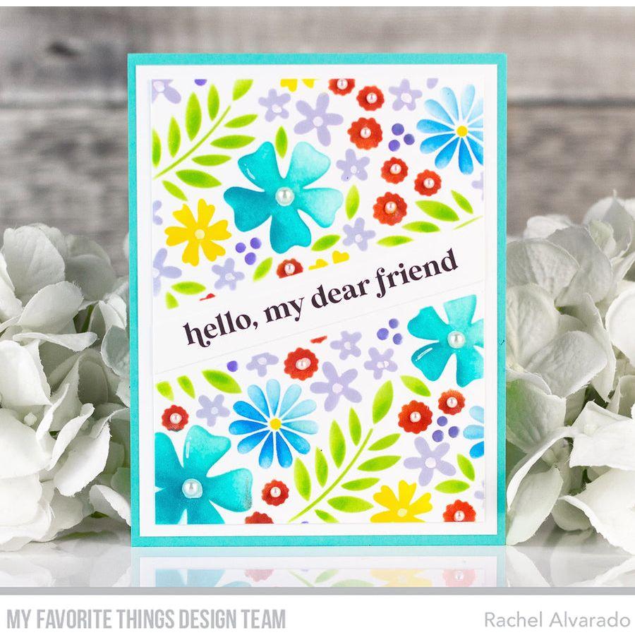 My Favorite Things Essential Friendship Messages Clear Stamps cs861 hello my dear friend | color-code:alt1