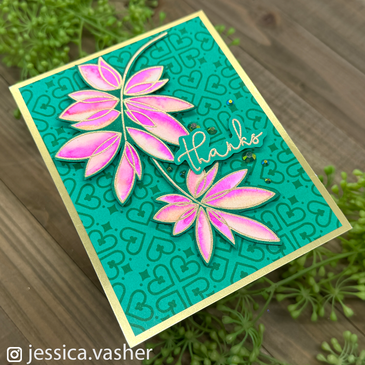 A Colorful Holiday Signature Stamp with the Silhouette Mint • TealKat Design