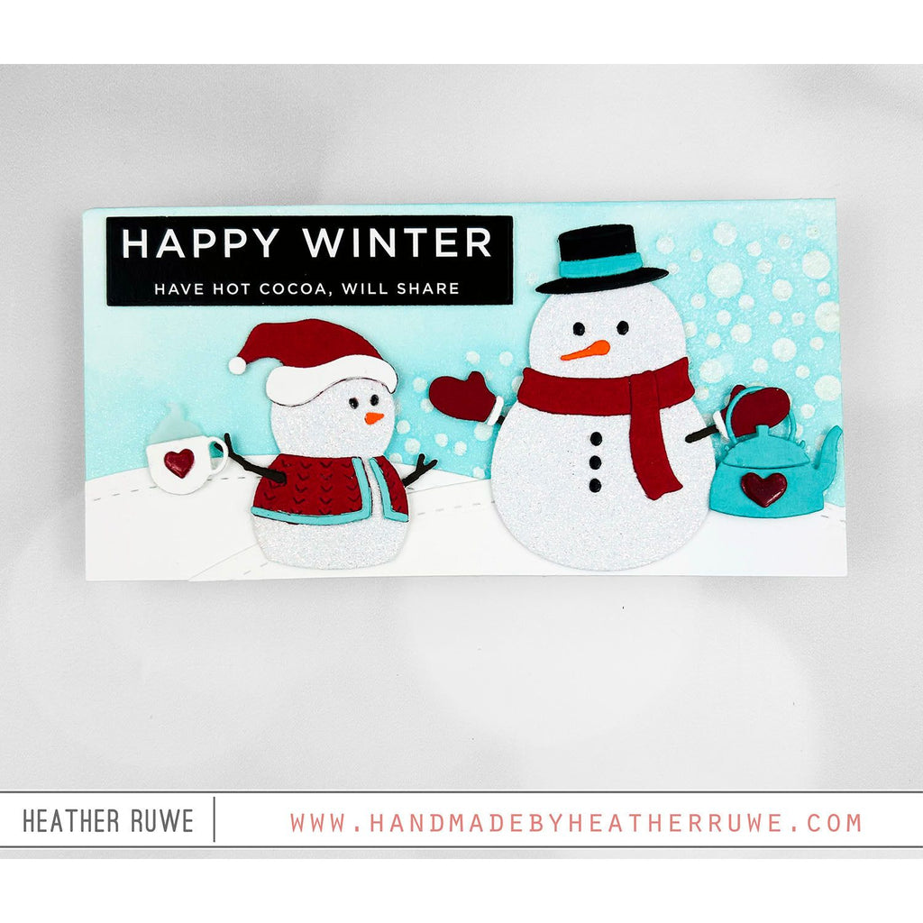 Simon Says Stamp Frosty Wafer Dies 1210sd Festive Fun Holiday Card