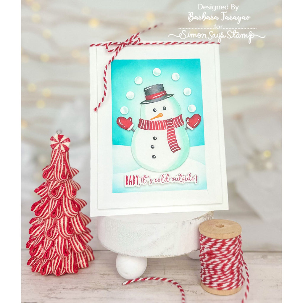 Simon Says Stamp Frosty Wafer Dies 1210sd Festive Fun Holiday Card | color-code:ALT02