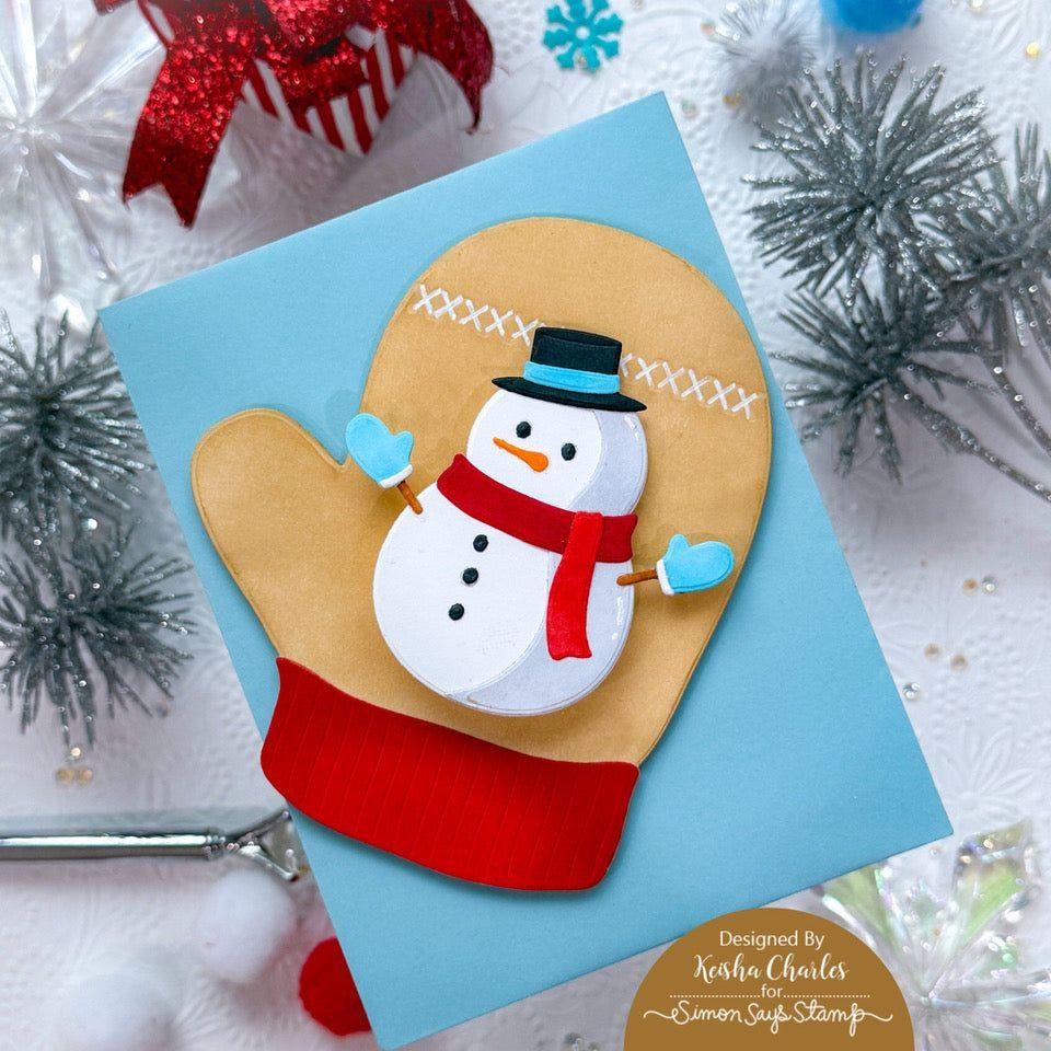 Simon Says Stamp Frosty Wafer Dies 1210sd Festive Fun Holiday Gift Card Holder