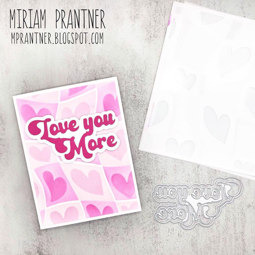 Simon Says Stamp Set of 4 Stencils Funky Hearts 1069st To Be Loved Love Card | color-code:ALT04