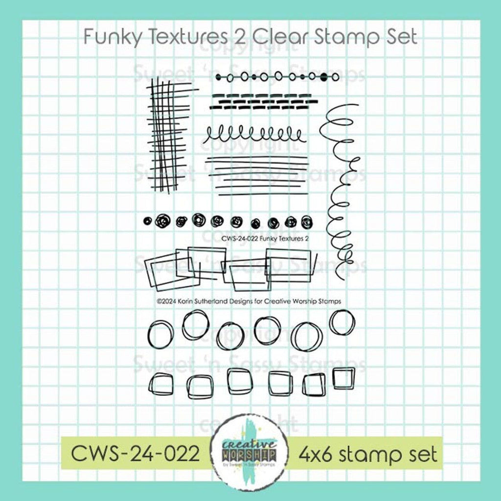 Creative Worship Funky Textures 2 Clear Stamps cws-24-022