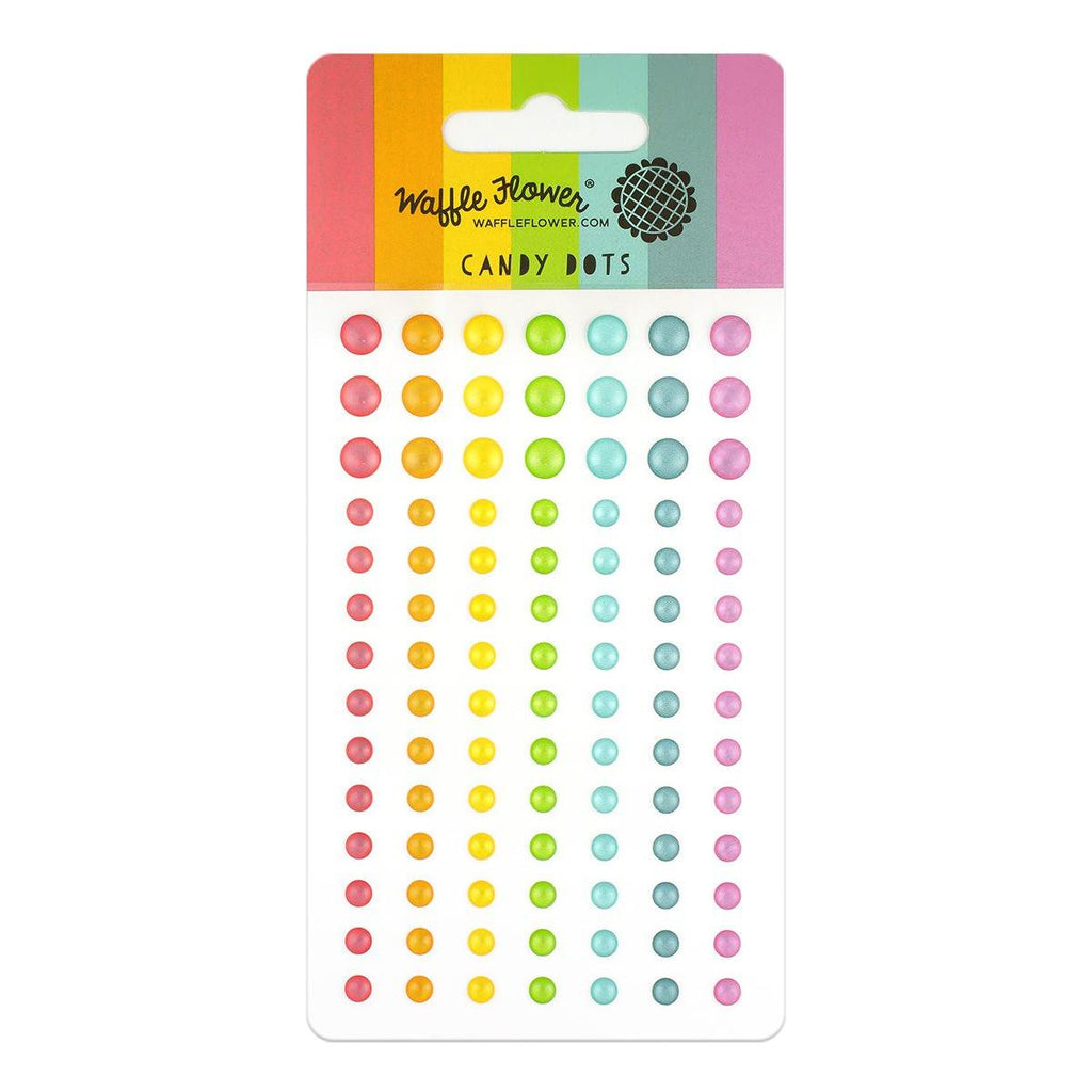 Waffle Flower Up and Running Candy Dots Embellishments wfe210