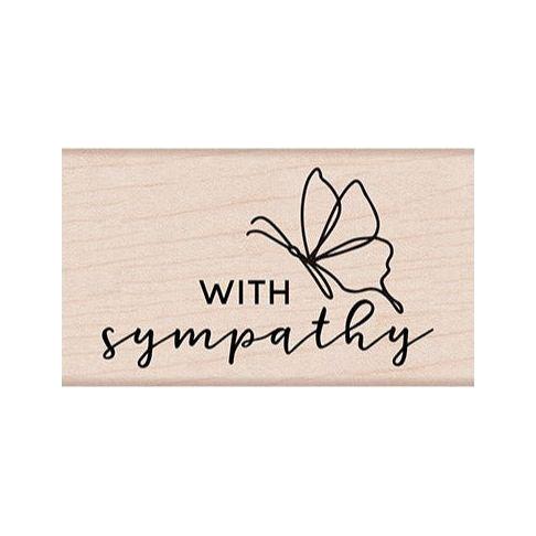 Hero Arts Mounted Rubber Stamp With Sympathy Butterfly g6504