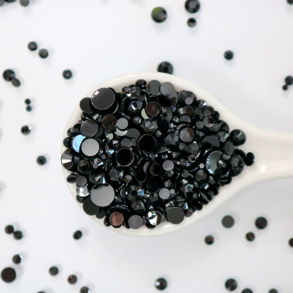 This Calls for Confetti Gloss Black Sparkle Gems