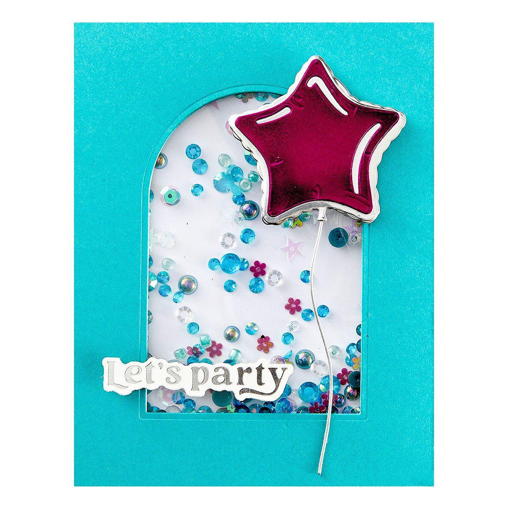 Spellbinders Birthday Sentiments Glimmer Hot Foil Plate & Die Set glp-437 party