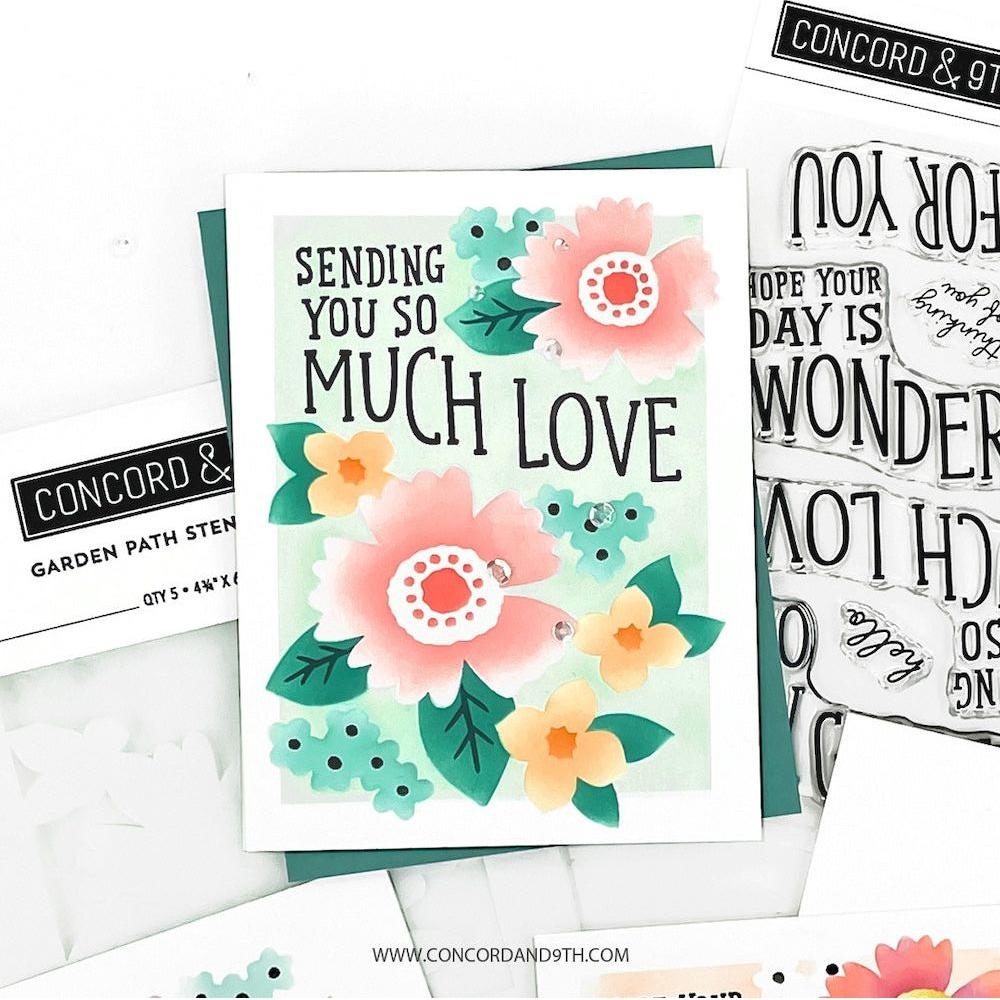 Concord & 9th Garden Path Stamp and Die Bundle love