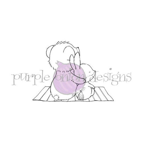 Purple Onion Designs Gazing Cling Stamp pod1335