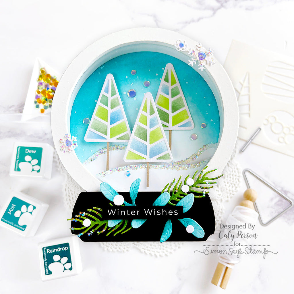 Simon Says Stamp Geo Me Trees Wafer Dies 1122sdc Cheering for You Winter Decor | color-code:ALT02