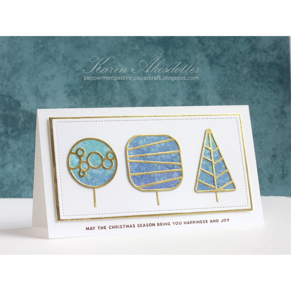 Simon Says Stamp Geo Me Trees Wafer Dies 1122sdc Cheering for You Christmas Card | color-code:ALT01