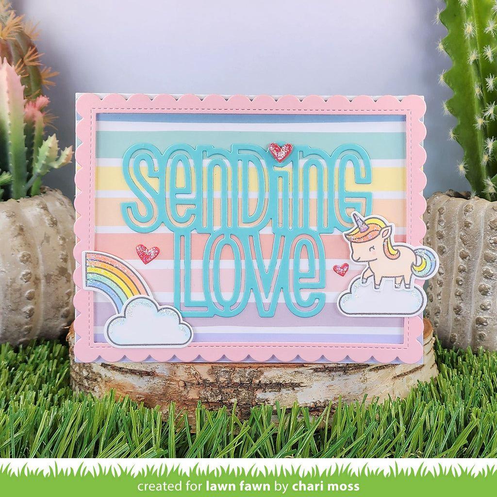 Lawn Fawn My Rainbow Clear Stamps lf3362 Sending Love