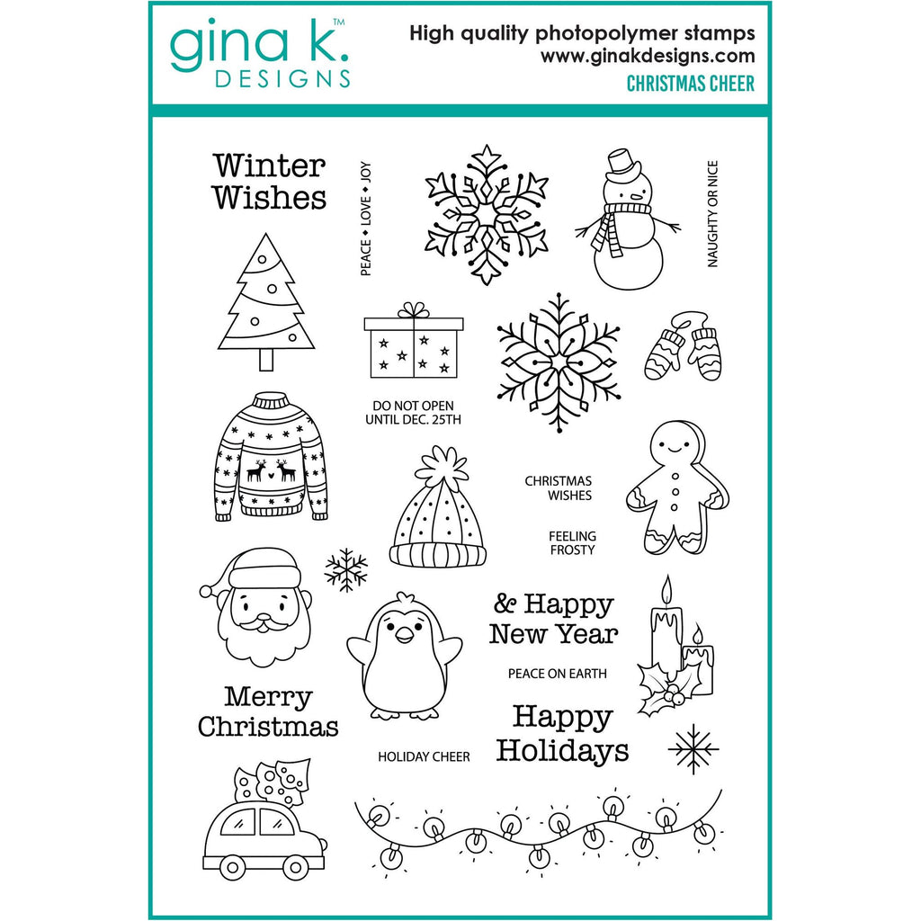 Gina K Designs Christmas Cheer Stamps gkd251