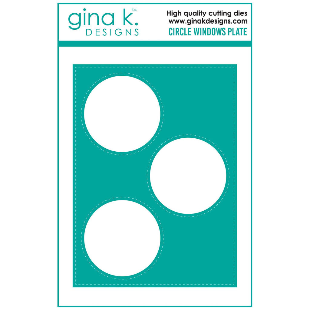 Gina K Designs Circle Windows Plate Die die0454