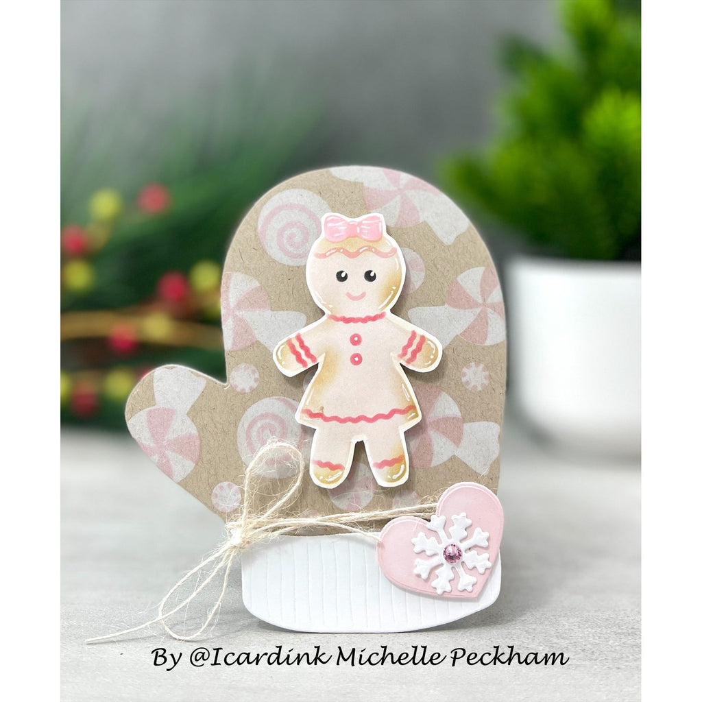 Simon Says Stamp Stencils Gingerbread Girl 1038st Christmas Gift Card Holder