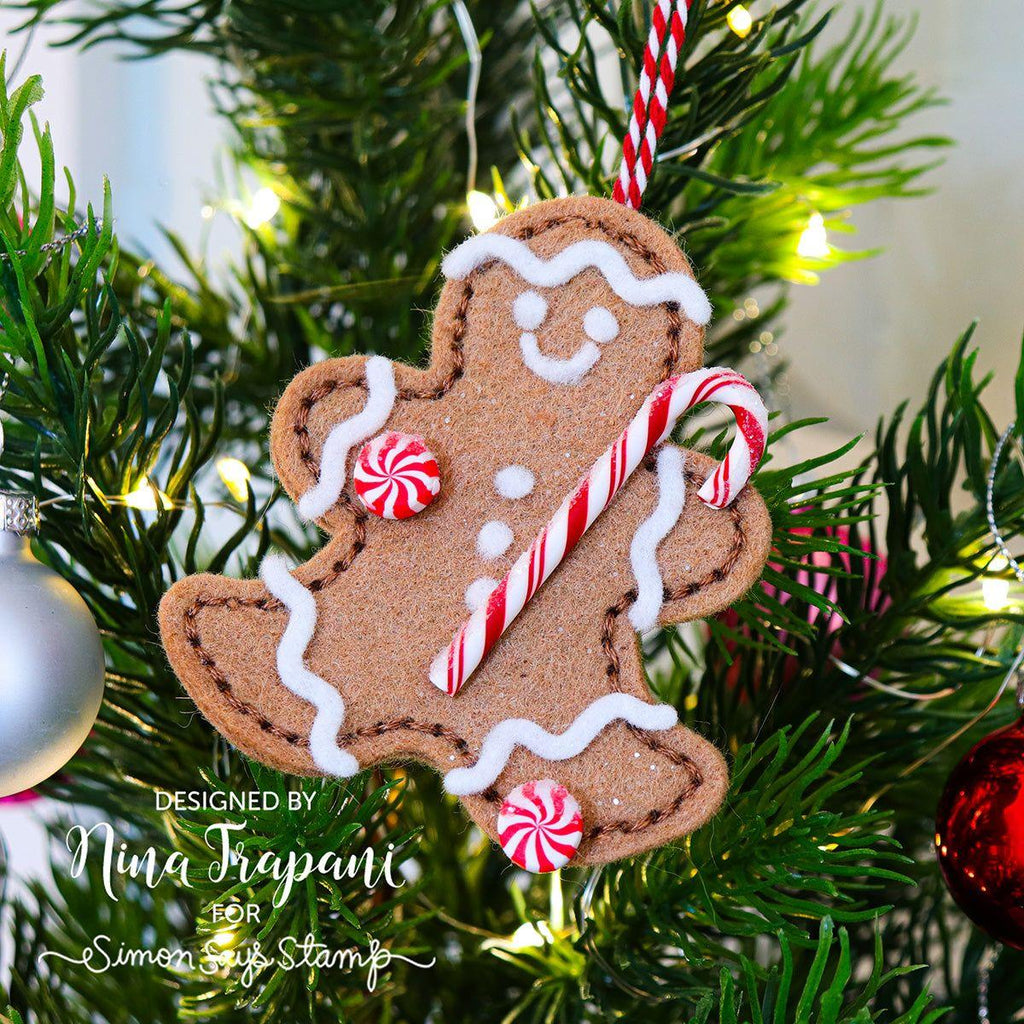 Simon Says Stamp Gingerbread Man Stitching Wafer Dies 1077sd Christmas Ornament | color-code:ALT03