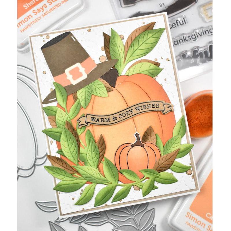 Simon Says Clear Stamps Give Thanks and Eat Pie 2093ssc Stamptember Thanksgiving Card