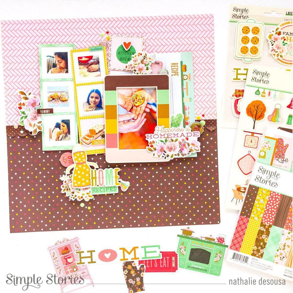 Simple Stories What's Cookin' Washi Tape 21128 Happiness Is Homemade Layout